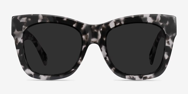 Calico Gray Floral AcetateSunglass Frames from EyeBuyDirect, Front View