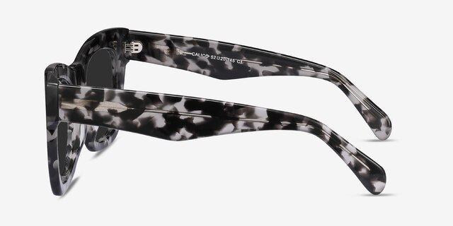 Calico Gray Floral AcetateSunglass Frames from EyeBuyDirect, Side View