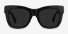 Calico Black AcetateSunglass Frames from EyeBuyDirect, Front View