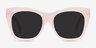 Calico Pink AcetateSunglass Frames from EyeBuyDirect, Front View