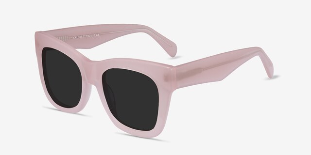 Calico Pink AcetateSunglass Frames from EyeBuyDirect, Angle View