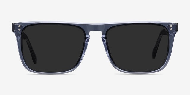 Cantina Blue AcetateSunglass Frames from EyeBuyDirect, Front View