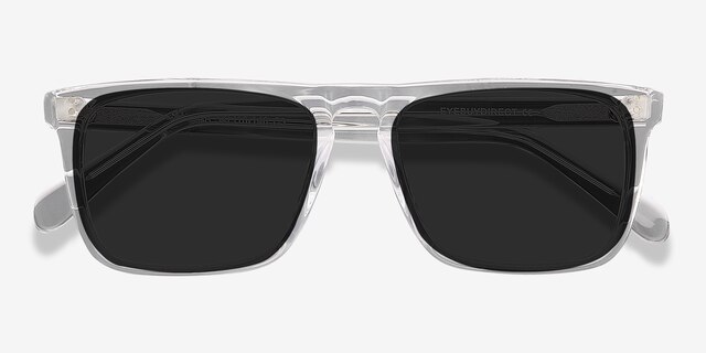 Cantina Clear AcetateSunglass Frames from EyeBuyDirect, Closed View