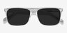 Cantina Clear AcetateSunglass Frames from EyeBuyDirect, Closed View
