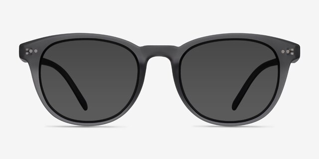 Hidden Gray PlasticSunglass Frames from EyeBuyDirect, Front View