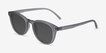 Hidden Gray PlasticSunglass Frames from EyeBuyDirect, Angle View