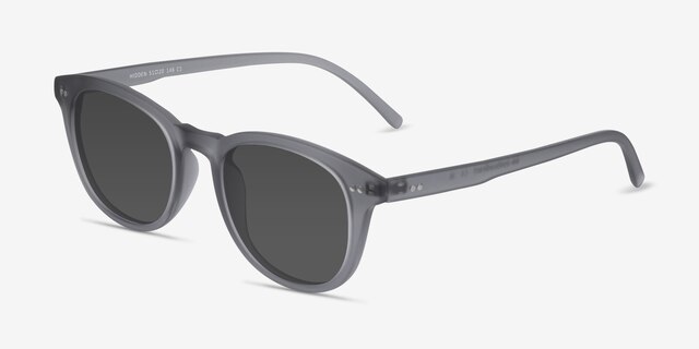 Hidden Gray PlasticSunglass Frames from EyeBuyDirect, Angle View