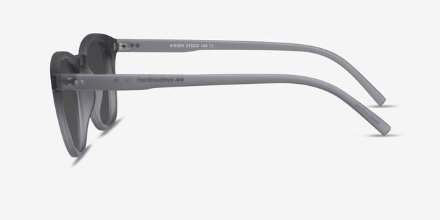 Hidden Gray PlasticSunglass Frames from EyeBuyDirect, Side View