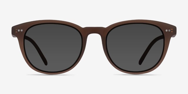 Hidden Brown PlasticSunglass Frames from EyeBuyDirect, Front View