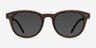 Hidden Brown PlasticSunglass Frames from EyeBuyDirect, Front View