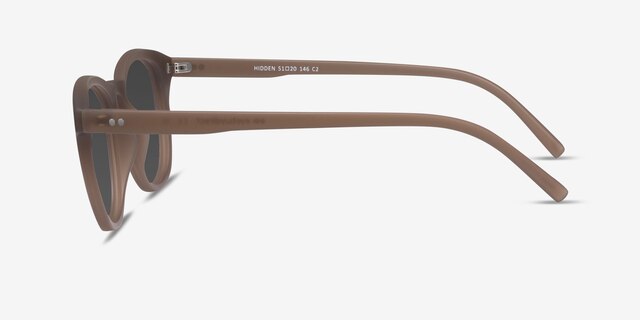 Hidden Brown PlasticSunglass Frames from EyeBuyDirect, Side View