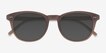 Hidden Brown PlasticSunglass Frames from EyeBuyDirect, Closed View