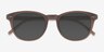 Hidden Brown PlasticSunglass Frames from EyeBuyDirect, Closed View