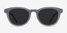 Hidden Blue Gray PlasticSunglass Frames from EyeBuyDirect, Front View