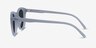 Hidden Blue Gray PlasticSunglass Frames from EyeBuyDirect, Side View