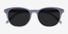 Hidden Blue Gray PlasticSunglass Frames from EyeBuyDirect, Closed View