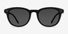 Hidden Noir PlastiqueSoleil de Lunette de vue d'EyeBuyDirect, Vue de Face