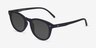 Hidden Noir PlastiqueSoleil de Lunette de vue d'EyeBuyDirect, Vue d'Angle