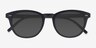 Hidden Noir PlastiqueSoleil de Lunette de vue d'EyeBuyDirect, Vue Rapprochée