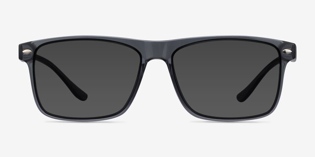 Cortez Gray PlasticSunglass Frames from EyeBuyDirect, Front View