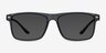 Cortez Gray PlasticSunglass Frames from EyeBuyDirect, Front View