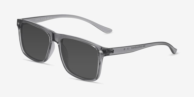 Cortez Gray PlasticSunglass Frames from EyeBuyDirect, Angle View