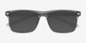 Cortez Gray PlasticSunglass Frames from EyeBuyDirect, Closed View