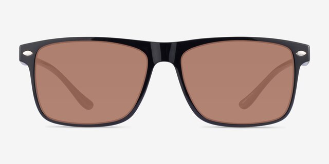 Cortez Black PlasticSunglass Frames from EyeBuyDirect, Front View