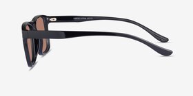 Cortez Noir Plastique Soleil de Lunette de vue d'EyeBuyDirect, Vue de Côté