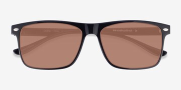Cortez - Rectangle Black Frame Sunglasses For Men | Eyebuydirect