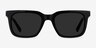 Riddle Black AcetateSunglass Frames from EyeBuyDirect, Front View