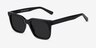 Riddle Black AcetateSunglass Frames from EyeBuyDirect, Angle View