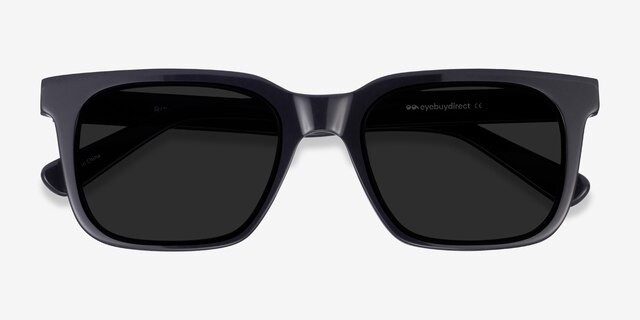 Riddle Black AcetateSunglass Frames from EyeBuyDirect, Closed View
