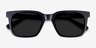 Riddle Black AcetateSunglass Frames from EyeBuyDirect, Closed View