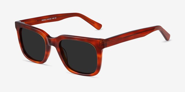 Riddle Écailles AcétateSoleil de Lunette de vue d'EyeBuyDirect, Vue d'Angle