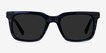 Riddle Blue Striped AcetateSunglass Frames from EyeBuyDirect, Front View