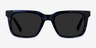 Riddle Blue Striped AcétateSoleil de Lunette de vue d'EyeBuyDirect, Vue de Face