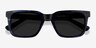 Riddle Blue Striped AcétateSoleil de Lunette de vue d'EyeBuyDirect, Vue Rapprochée