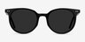 Hideout Noir AcétateSoleil de Lunette de vue d'EyeBuyDirect, Vue de Face