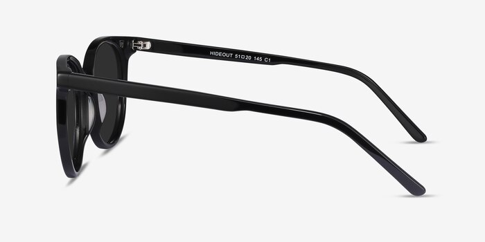 Hideout - Round Black Frame Sunglasses For Women | Eyebuydirect