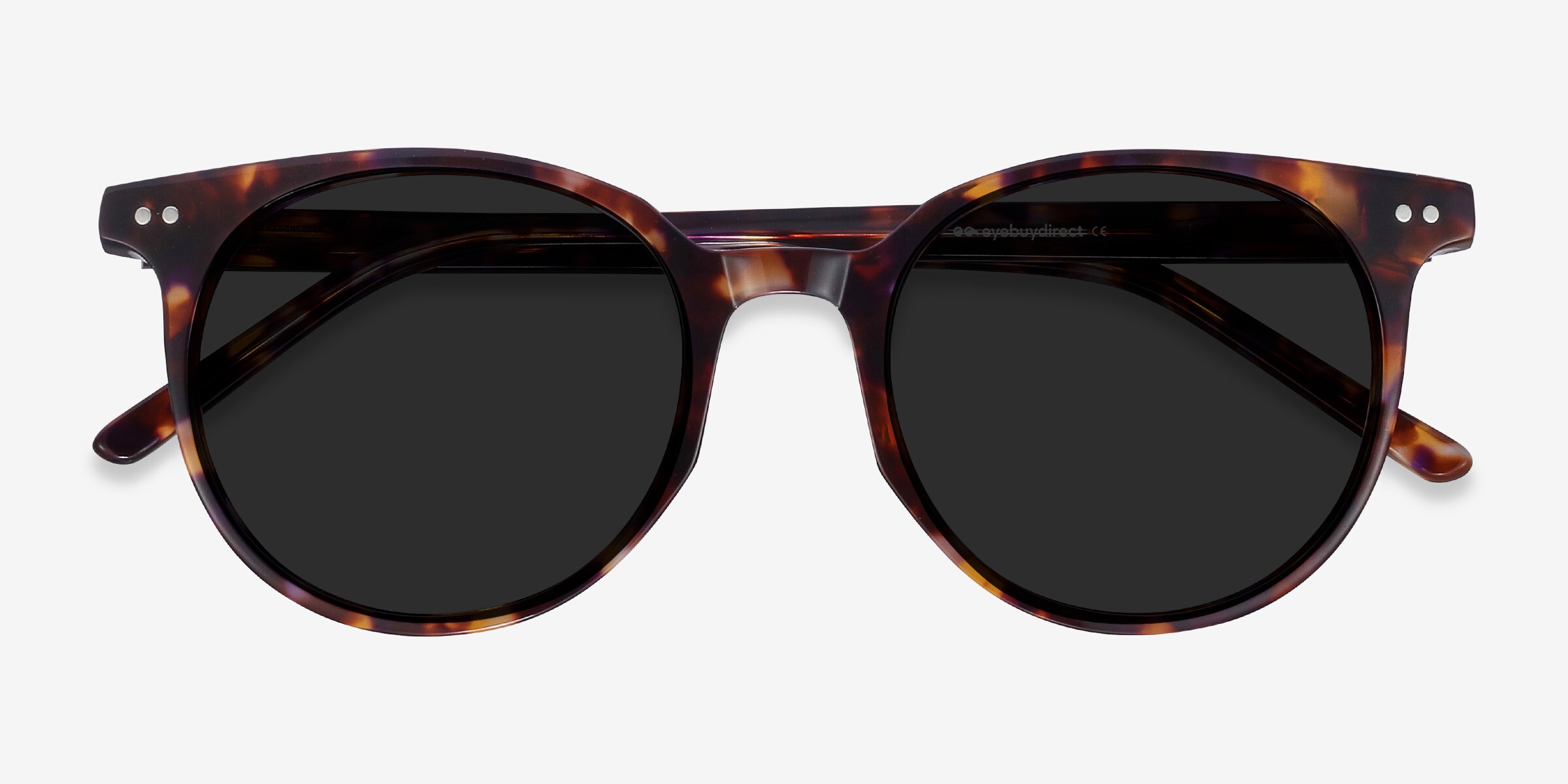 Hideout - Round Tortoise Frame Sunglasses For Women  display picture 3