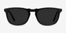 Wave Black AcetateSunglass Frames from EyeBuyDirect, Front View