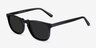 Wave Black AcetateSunglass Frames from EyeBuyDirect, Angle View