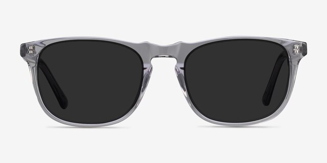 Wave Gris AcétateSoleil de Lunette de vue d'EyeBuyDirect, Vue de Face