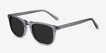 Wave Gray AcetateSunglass Frames from EyeBuyDirect, Angle View