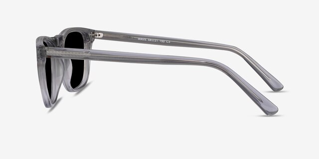 Wave Gris AcétateSoleil de Lunette de vue d'EyeBuyDirect, Vue de Côté