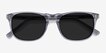 Wave Gray AcetateSunglass Frames from EyeBuyDirect, Closed View