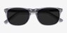 Wave Gris AcétateSoleil de Lunette de vue d'EyeBuyDirect, Vue Rapprochée
