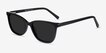 Halle Black AcetateSunglass Frames from EyeBuyDirect, Angle View