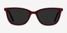 Halle Red AcetateSunglass Frames from EyeBuyDirect, Front View